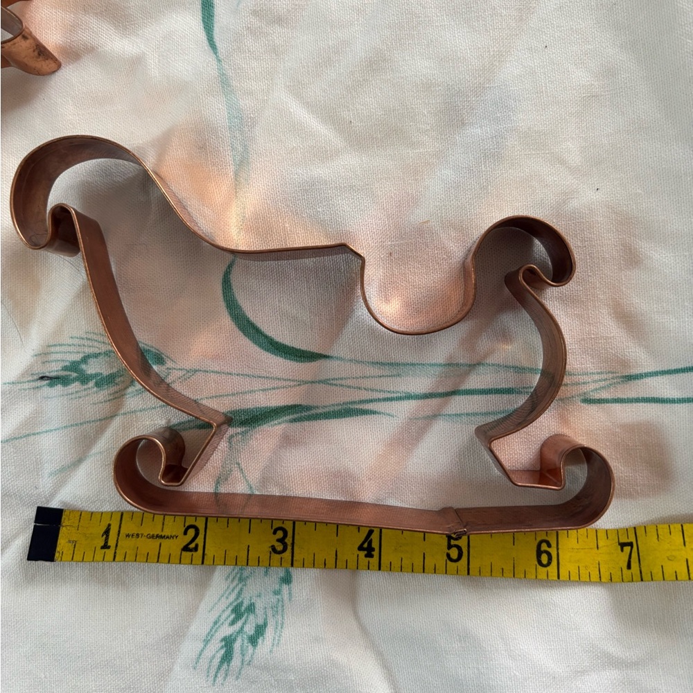 Christmas cookie cutters Lot 9 Large Vintage Heavyweight Copper Cookie Cutters - Picture 16 of 16